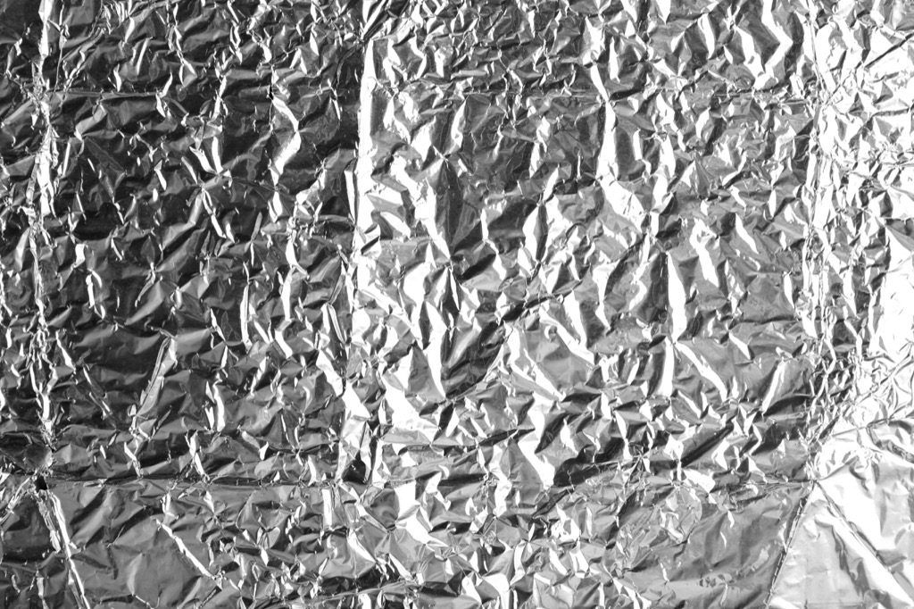papel de aluminio organizado