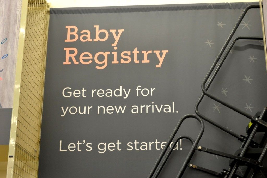 бебе регистър знак в магазина