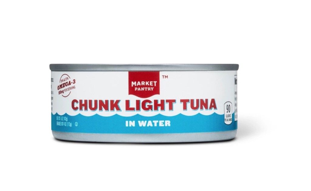 boks med markedet pantry biter lett tunfisk