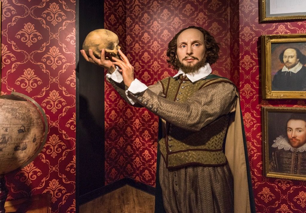 Shakespeare wax figure geweldige feiten