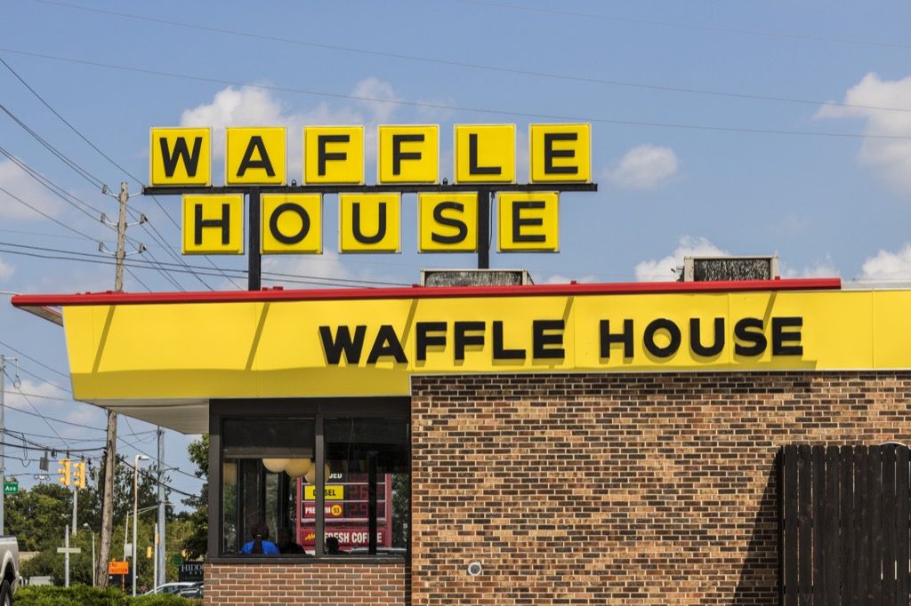 Waffle House εξωτερικά φοβερά γεγονότα
