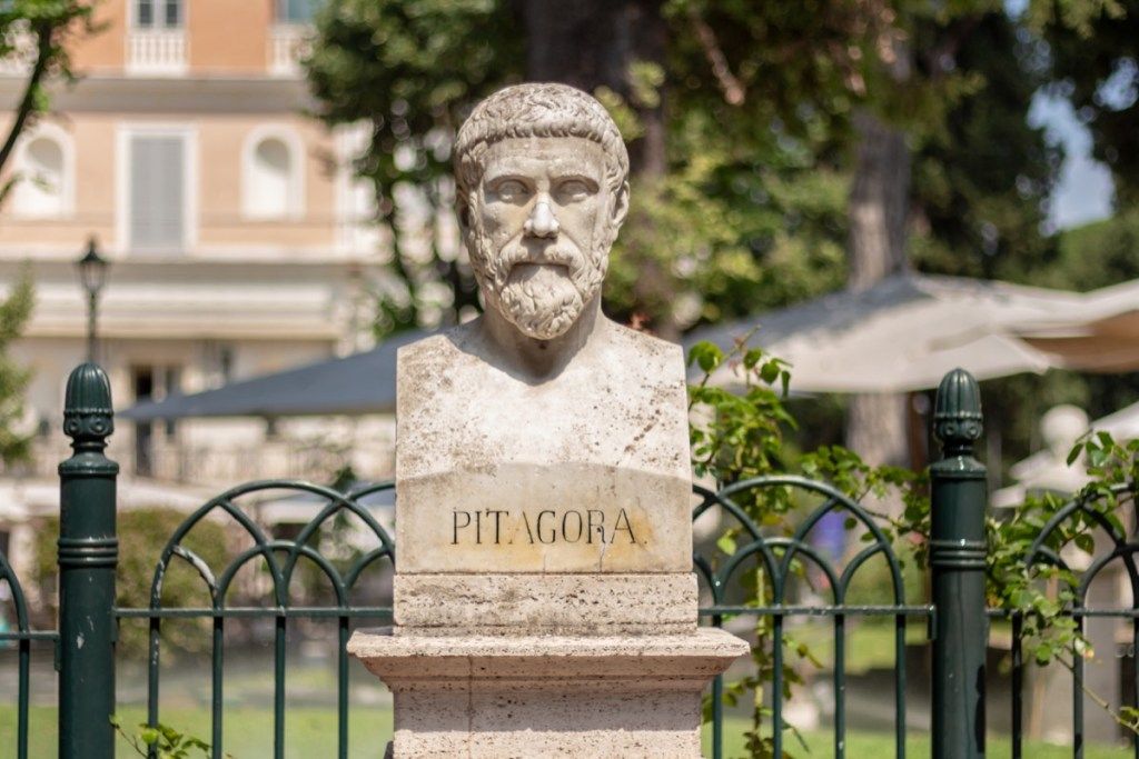 Pitagorin kip (Pitagora) u Rimu, Italija