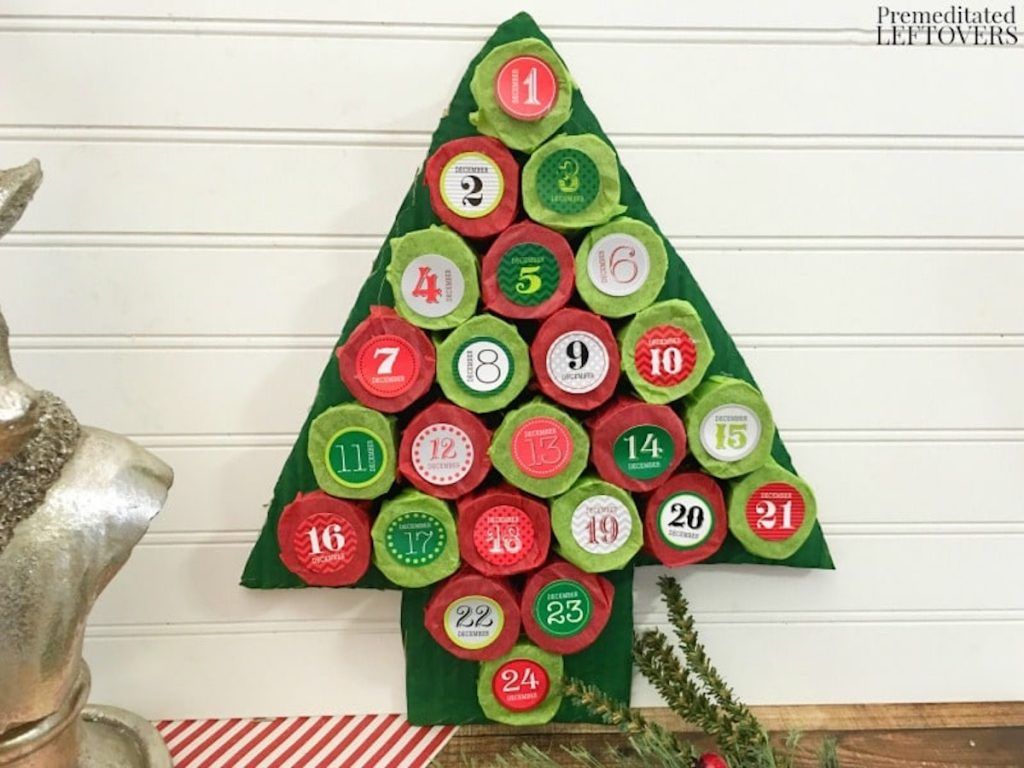 Kalėdų eglutės advento kalendorius {Christmas Tree Alternatives}