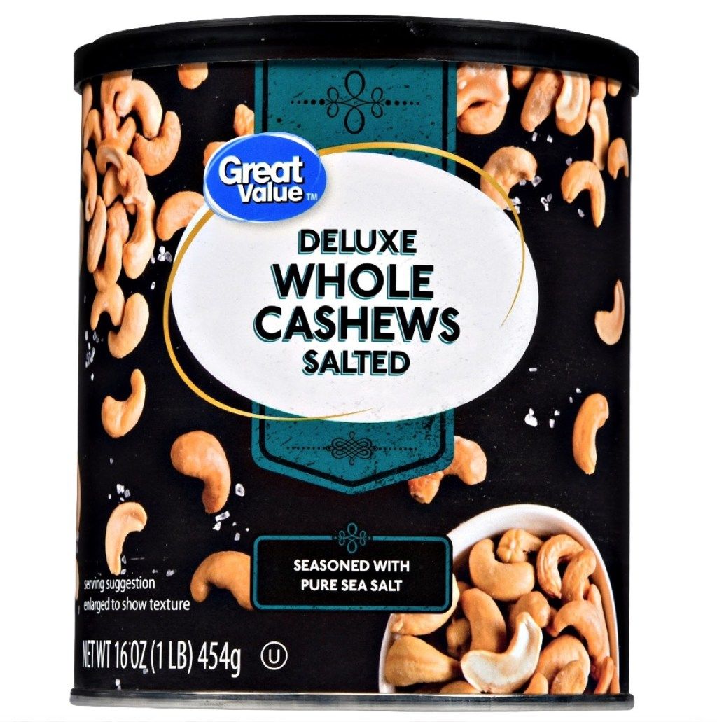 Walmartin suolatut cashewpähkinät {parhaat Walmartin yleiset tuotteet}