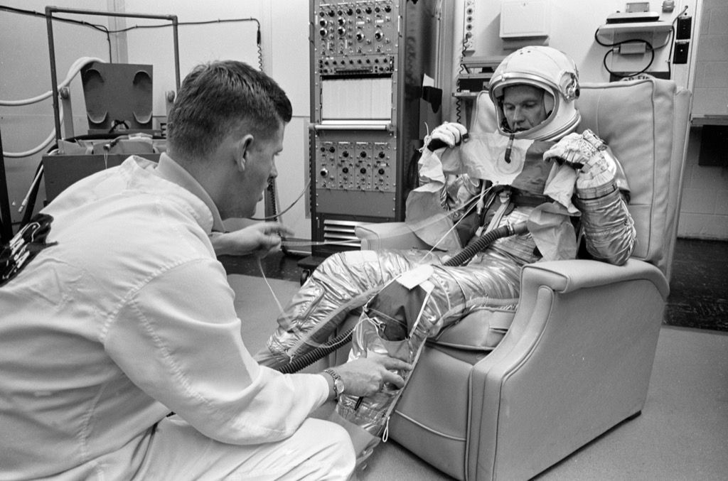 pierna de astronauta