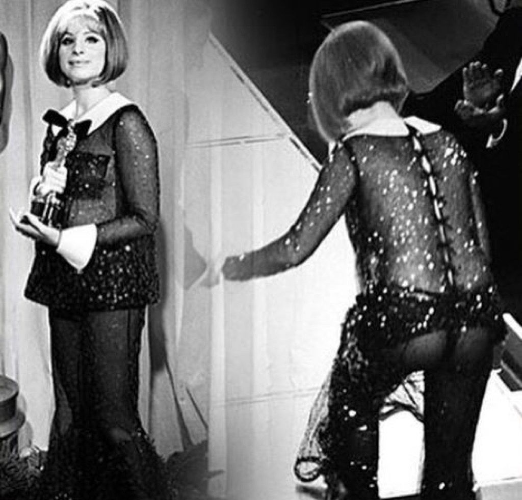 Nabigo ang Barbra Streisand red carpet fashion