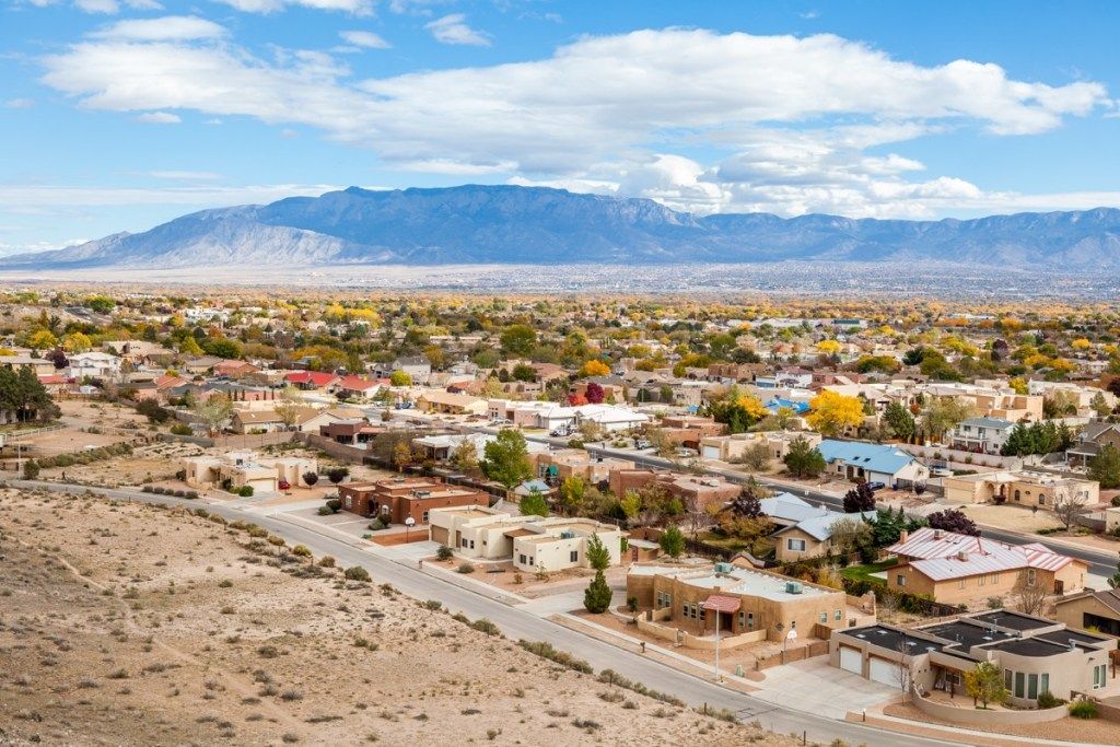 Predmestje v Albuquerque, NM