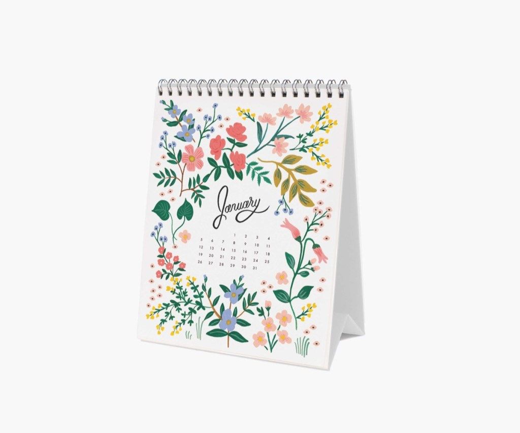 calendari mensual floral