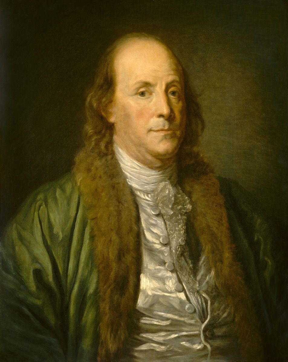 Retrato de Benjamin Franklin por Jean Baptiste Greuze