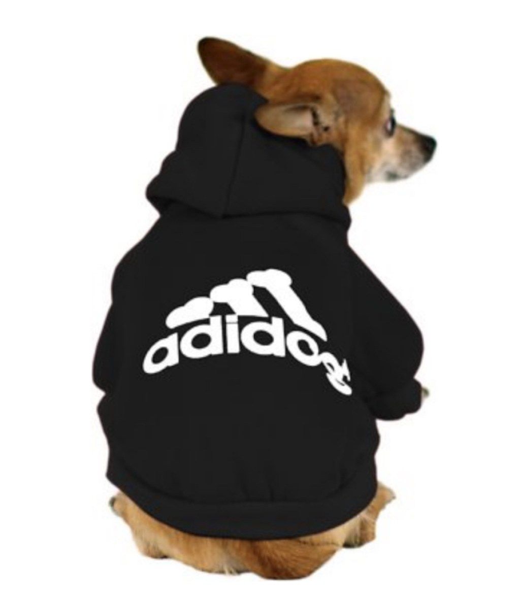 „Adidog Dog Hoodie“ žavingi šunų drabužiai