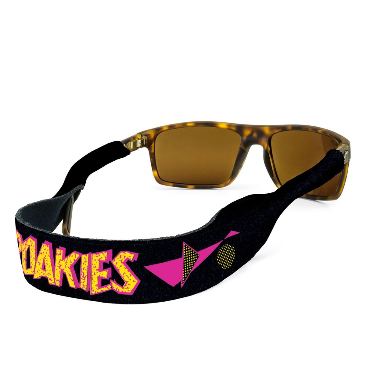 Croakies saulesbrilles turētāju 1980. gadu mode
