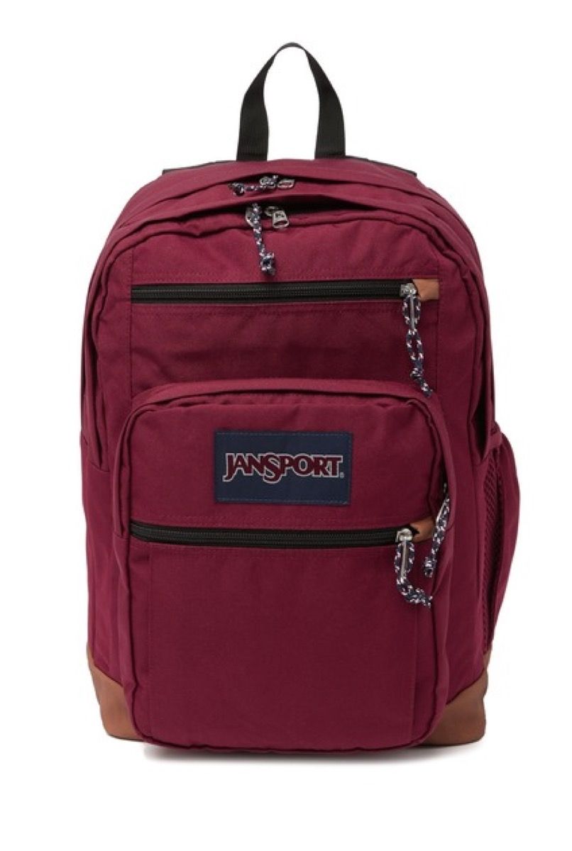 červený batoh Jansport, najlepšie vysokoškolské batohy