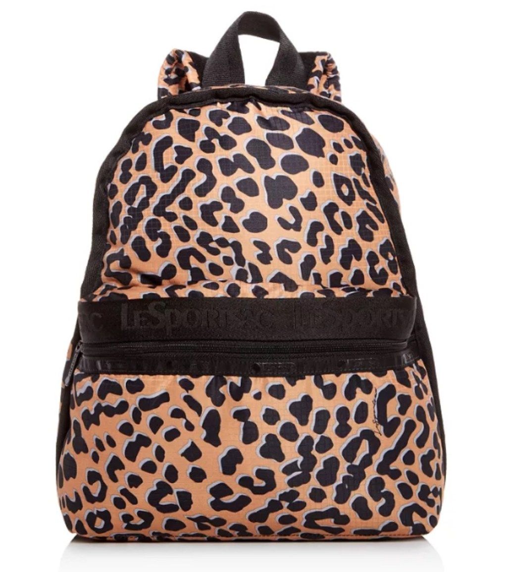 lesportsac cheetah print backpack - tas ransel perguruan tinggi terbaik