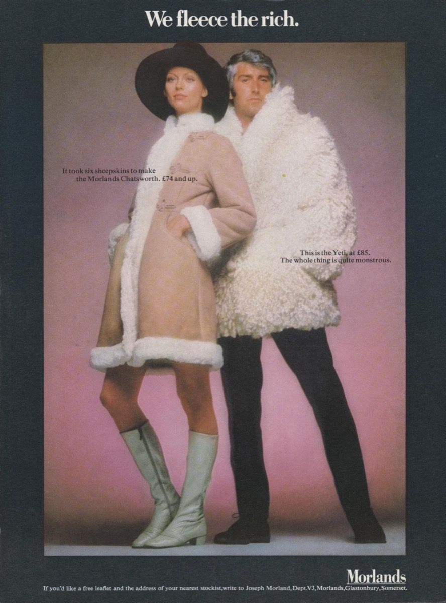 شیپسکن کوٹ اشتہار 1970 کی دہائی سے 1970 ڈاؤن لوڈ ، اتارنا 1970 کا انداز}