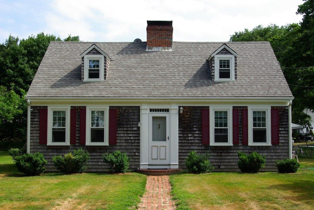 Cape Cod Home Masačusetse populiariausi namų stiliai