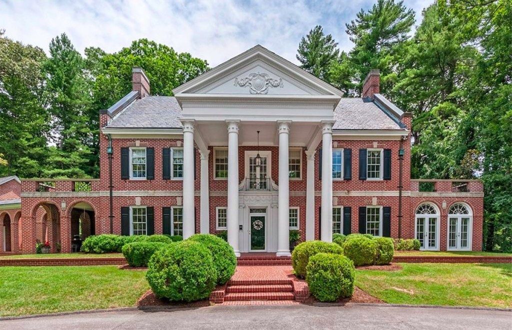 Britanski gruzijski dom v Severni Karolini najbolj priljubljeni hišni slogi
