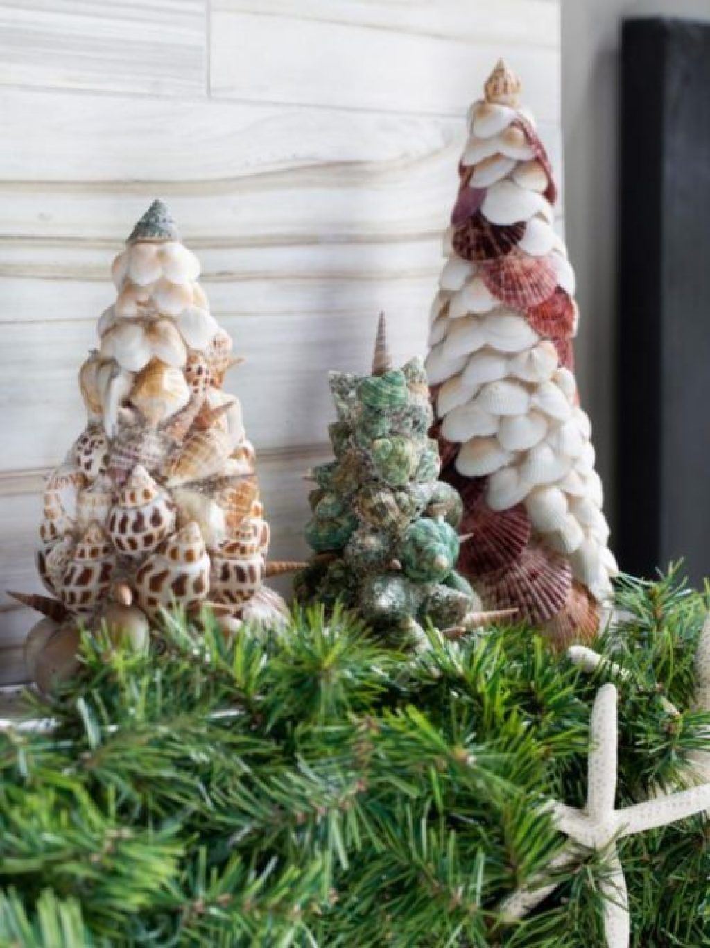 أشجار الصدف DIY زينة عيد الميلاد