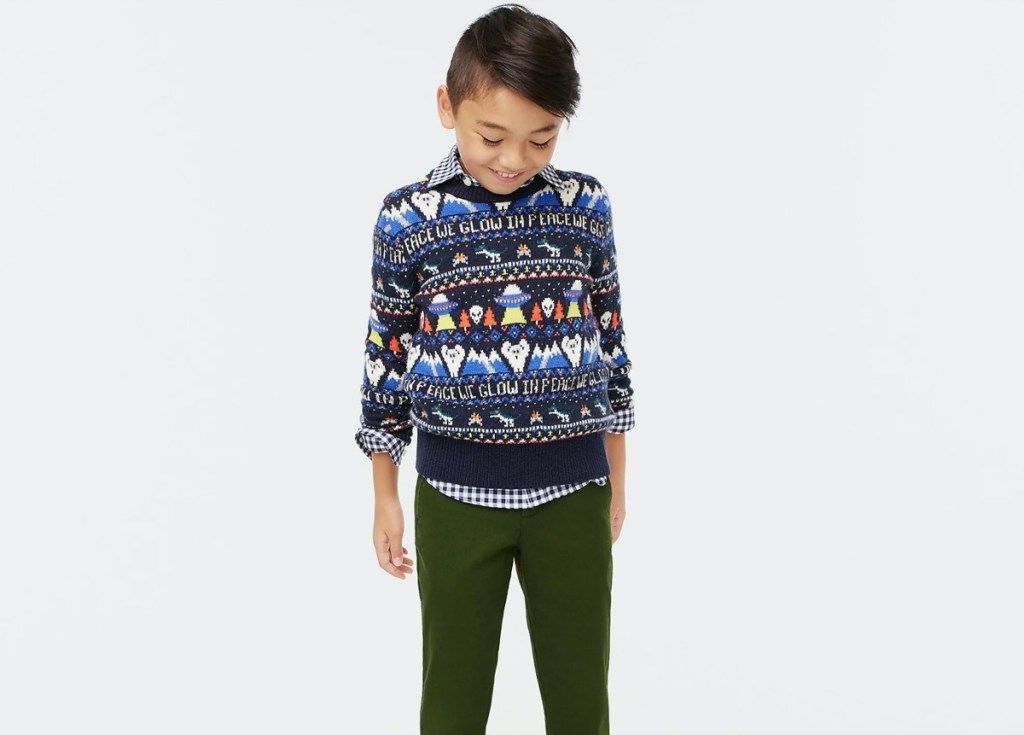 mladi dječak u puloveru od fair otoka