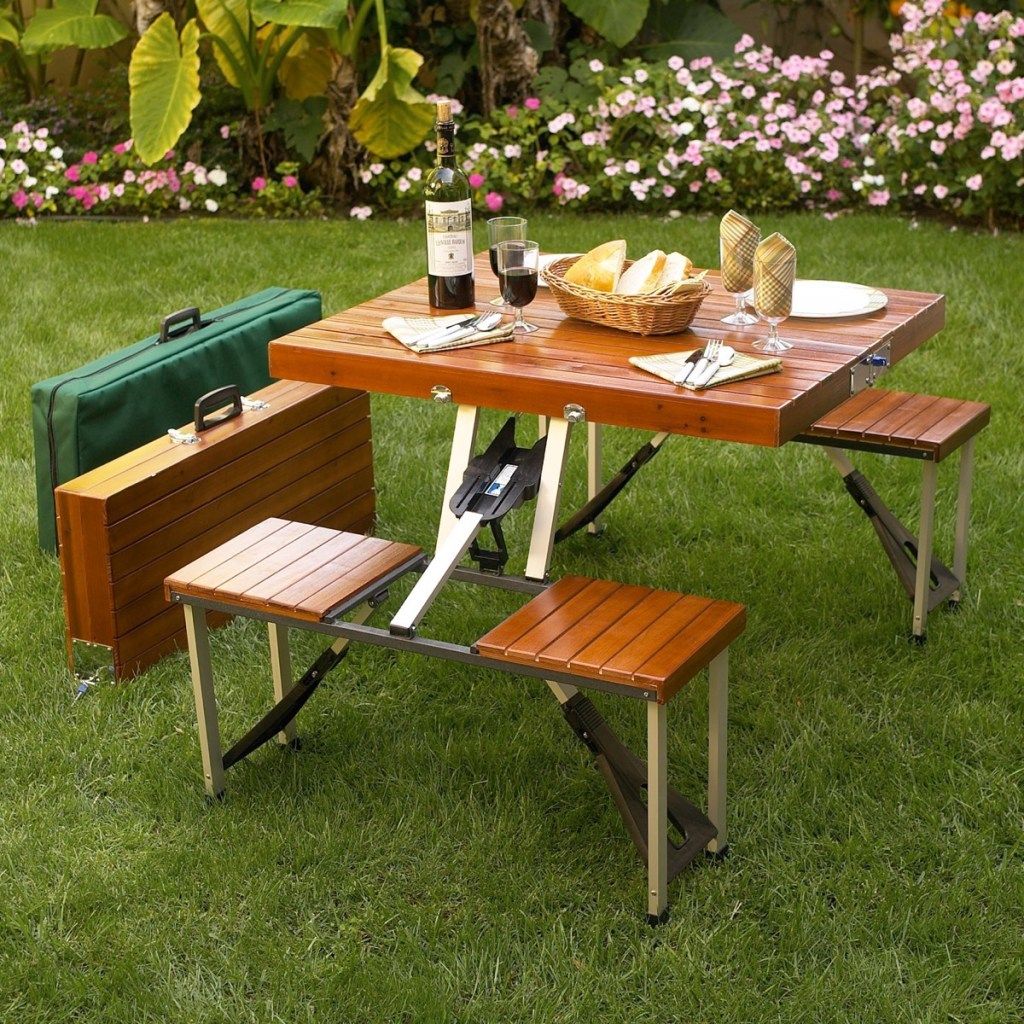 juego de mesa de picnic portátil ascot