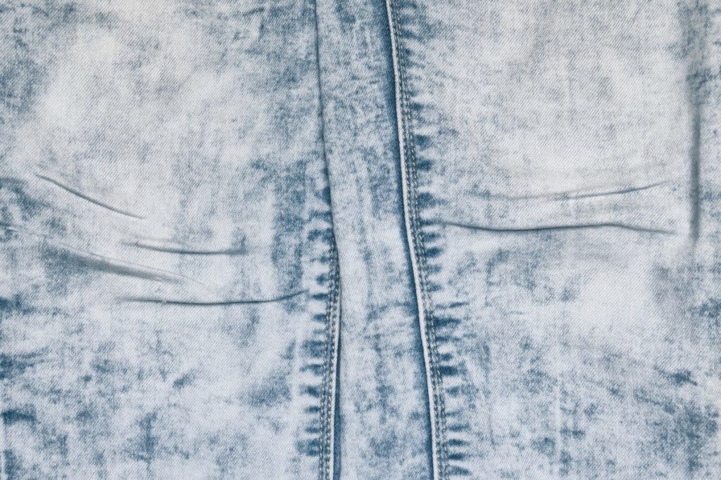 skābs mazgāšanas džinsa audums