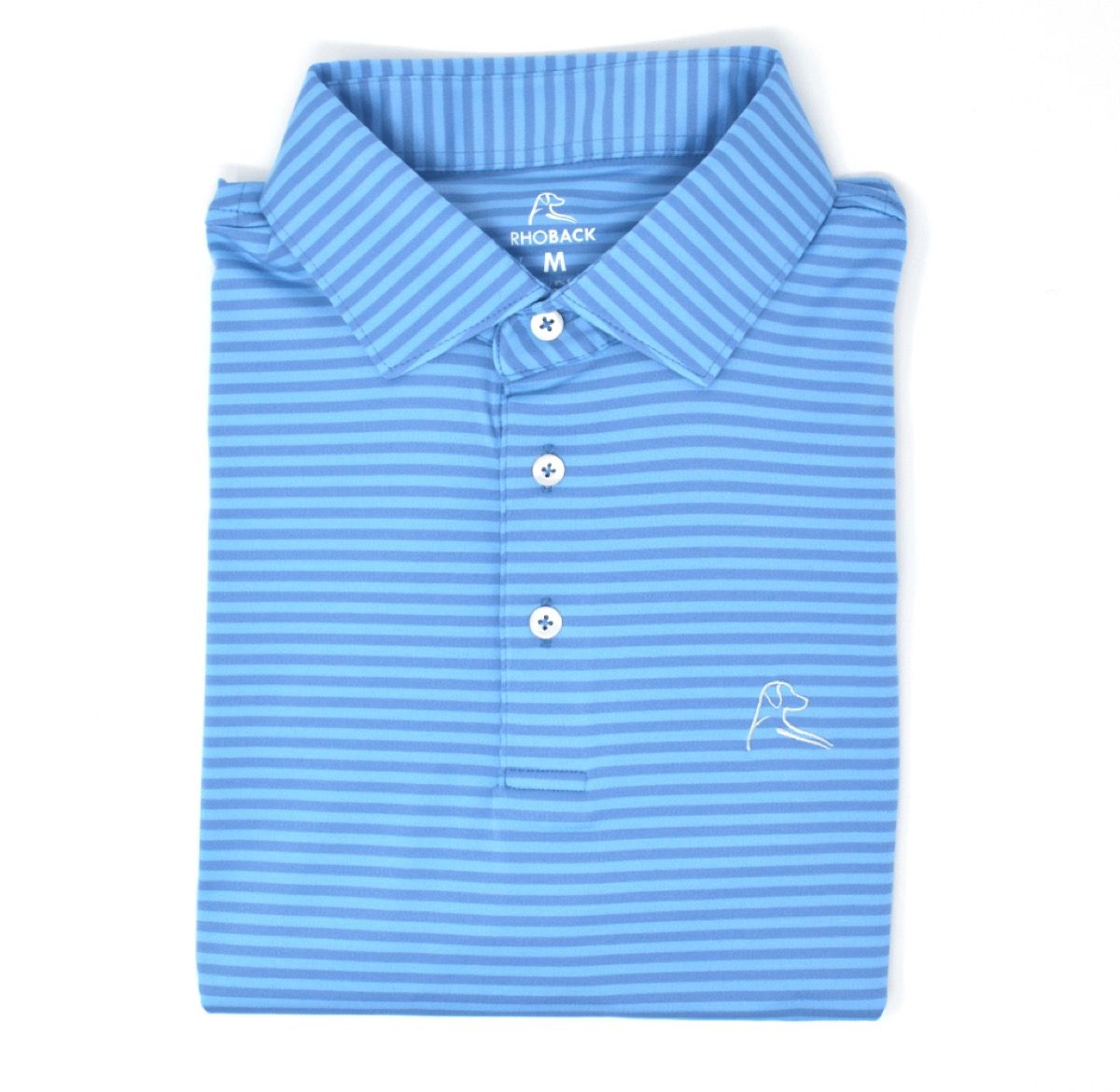 rhoback modré golfové tričko