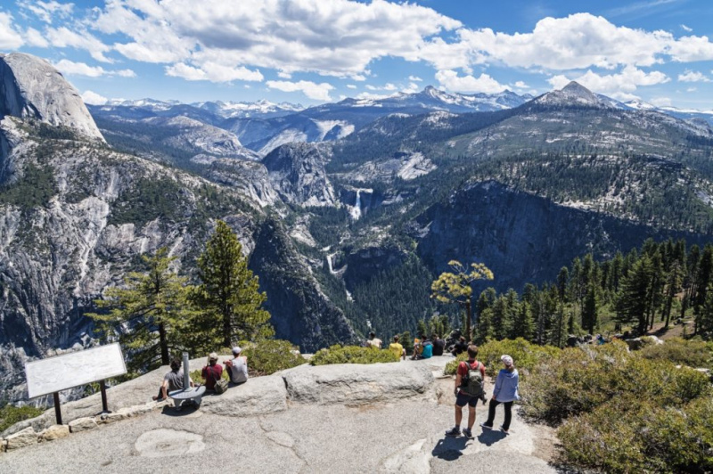  výhľad na Yosemitský národný park