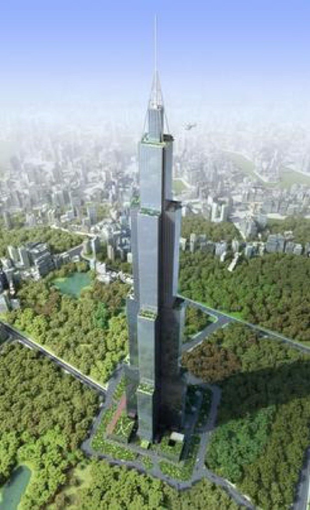 Sky City China Najbolj nore zgradbe, ki se niso nikoli zgodile