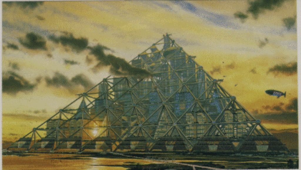 Japonska piramida Shimizu Mega City Najbolj nore zgradbe, ki se niso nikoli zgodile