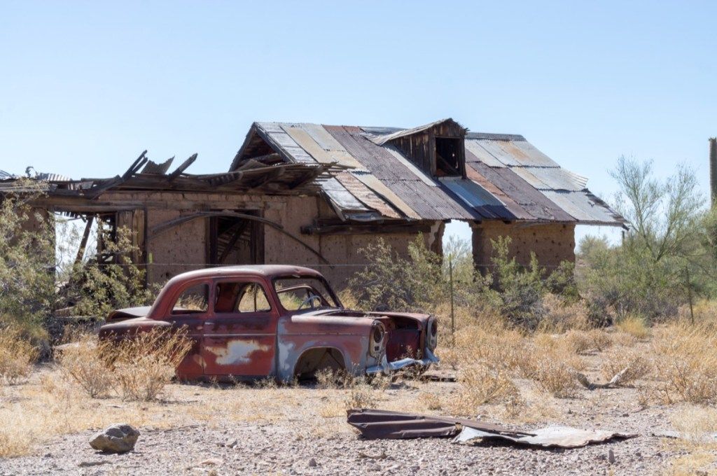 Vulture Mine Arizonā ir rāpojošākās pamestās ēkas