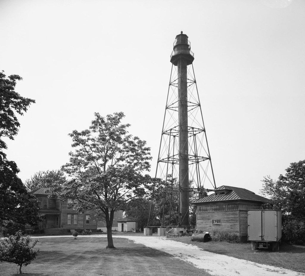Reedy Island Range Light Delaware edifici abbandonati più inquietanti