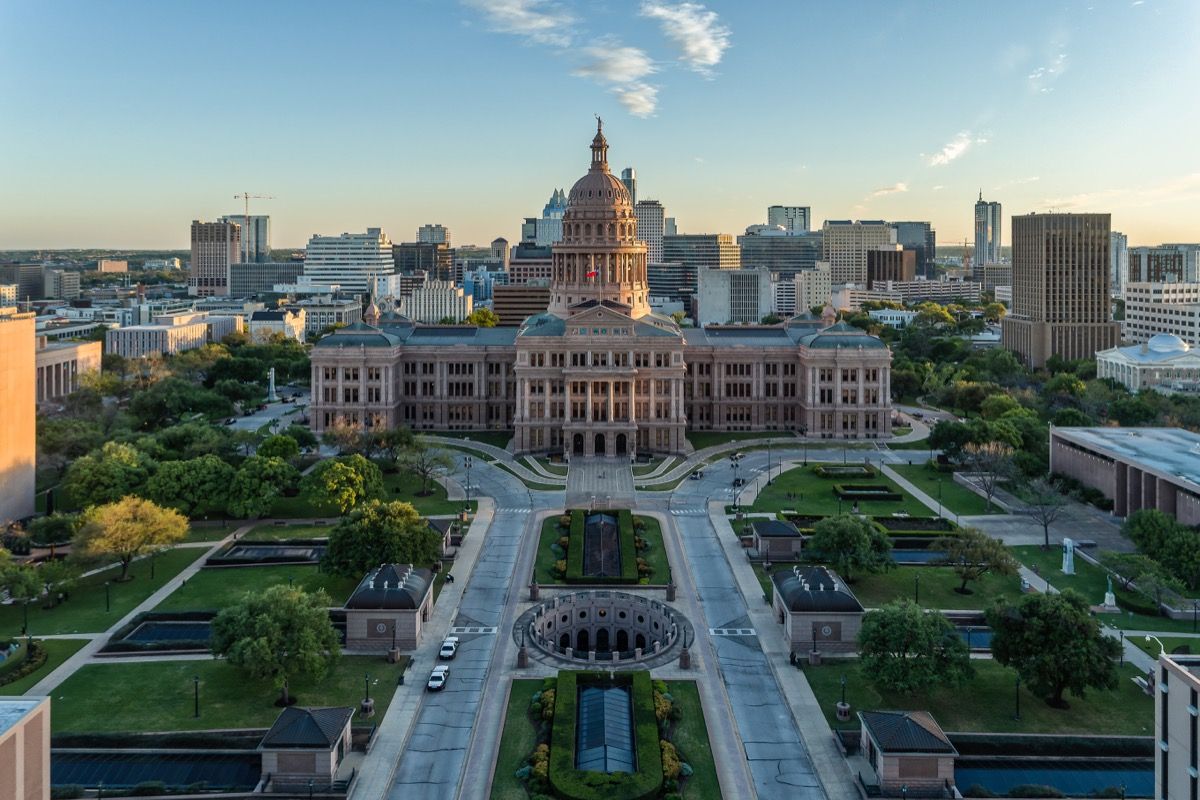 Budova kapitolu státu Texas Austin, Texas