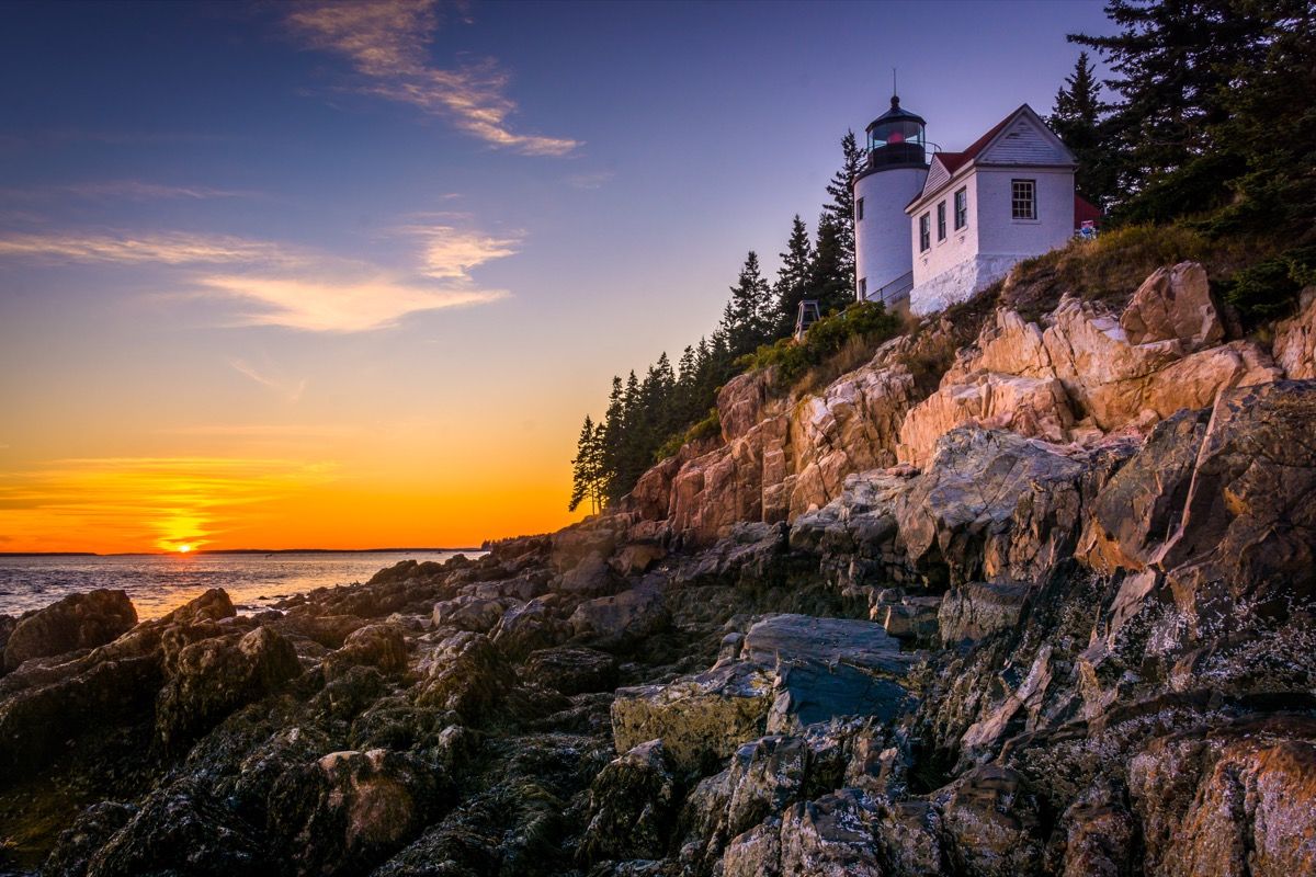 Taman Negara Acadia Maine State Keajaiban Alam