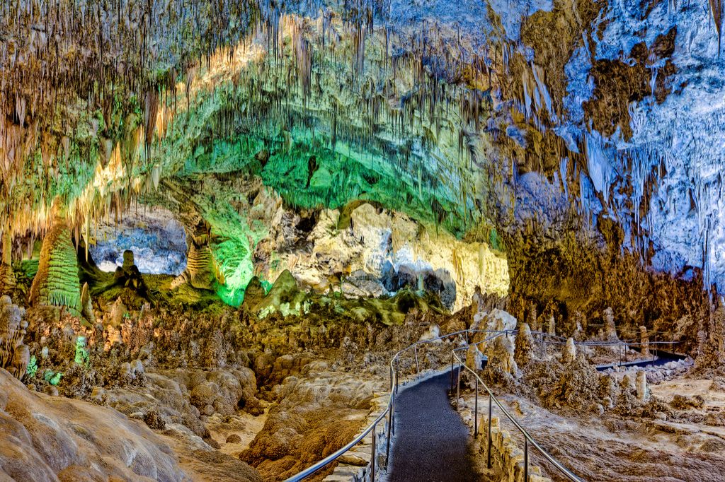 Carlsbad Caverns Nové Mexiko magické jaskyne v spojených štátoch