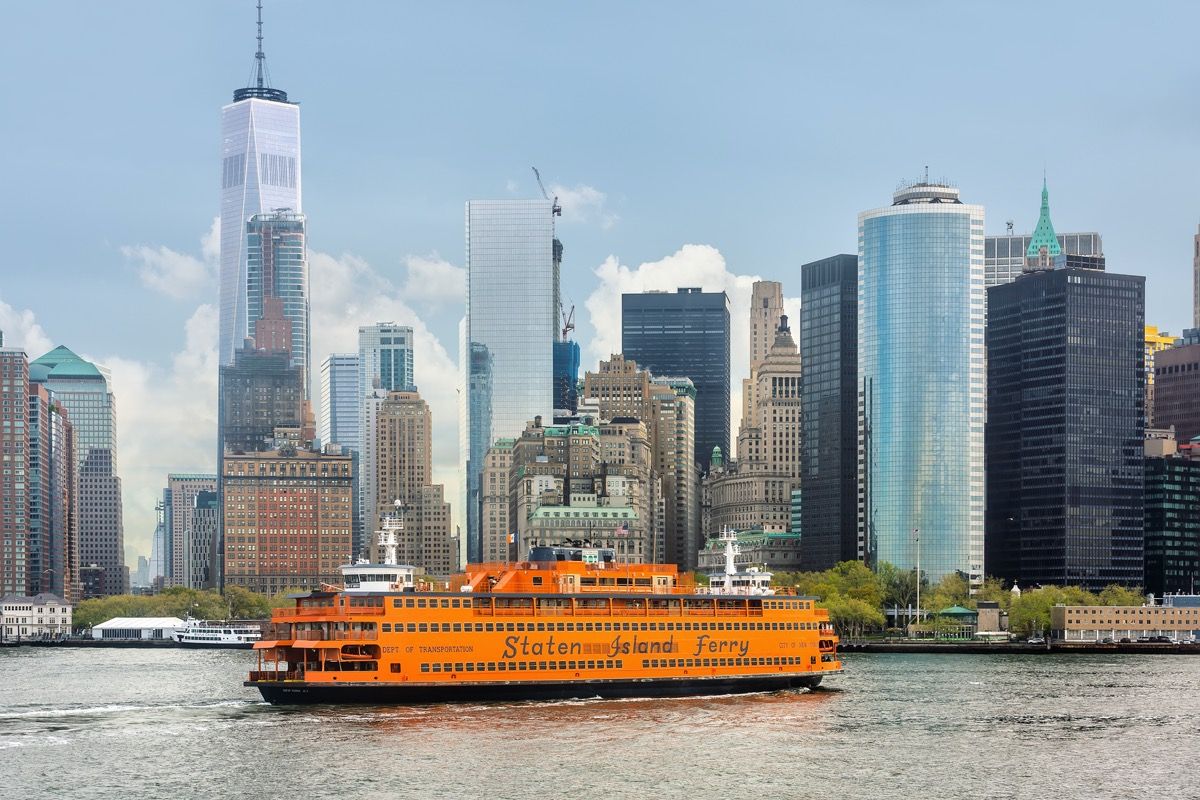 ferry de Staten Island y la ciudad de Nueva York