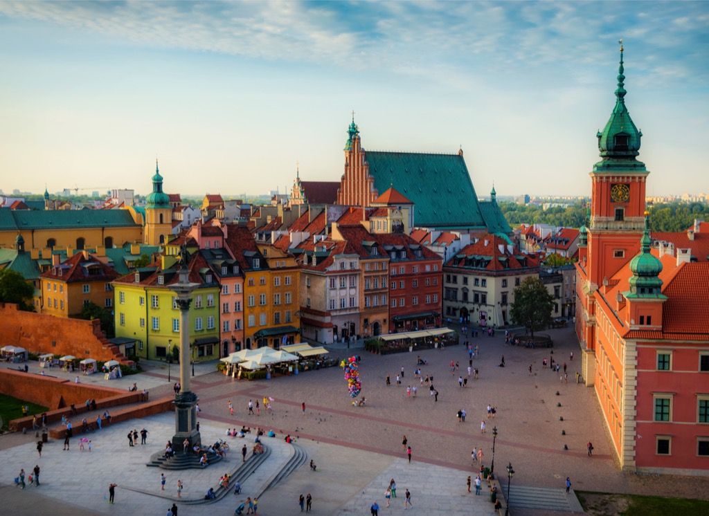 Varšuva Lenkija Švariausi pasaulio miestai