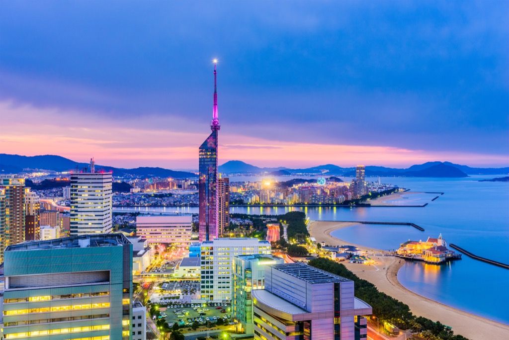 Fukuoka, Japonia Cele mai curate orașe din lume