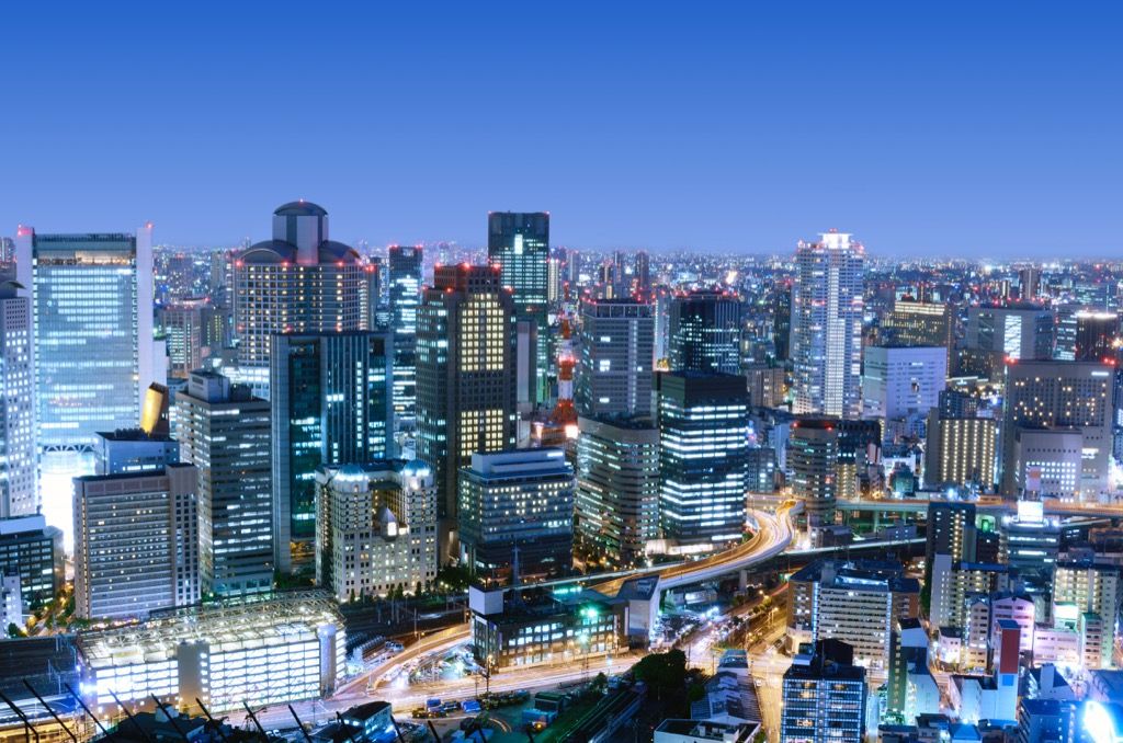 Osaka, Japonsko Najčistejšie mestá na svete