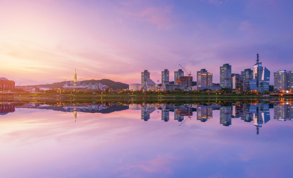 Daejeon, Južná Kórea Najčistejšie mestá na svete