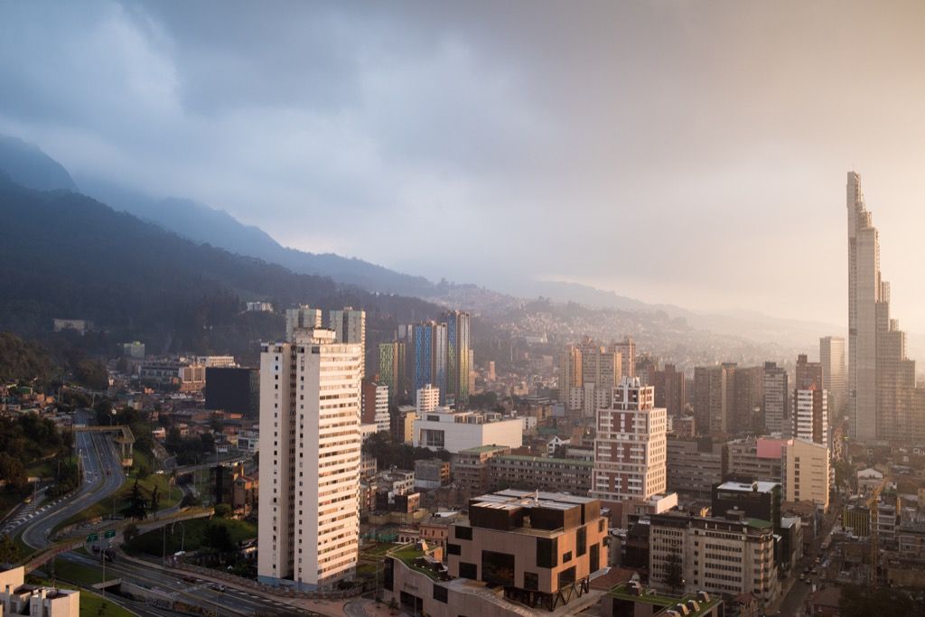 Богота, Колумбия Най-чистите градове в света