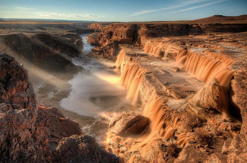 Wodospady Grand Falls w Arizonie