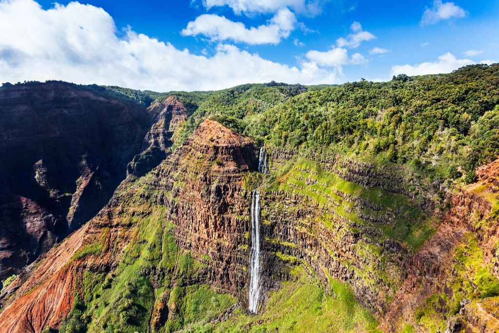 Водопады Манавайопуна Водопады Гавайев