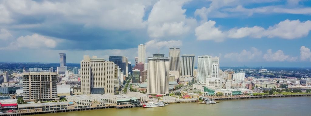 New Orleans, Louisiana, niisked kohad USA kõige niiskemates linnades