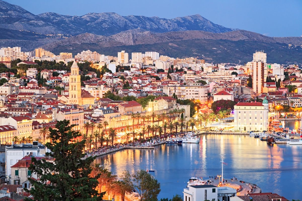 Öine vaade Spliti vanalinnale, Horvaatia