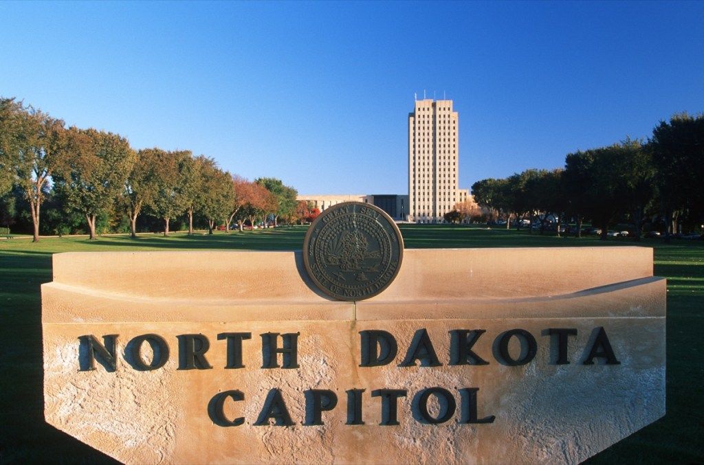 Bismarck North Dakota State Capitol bâtiments