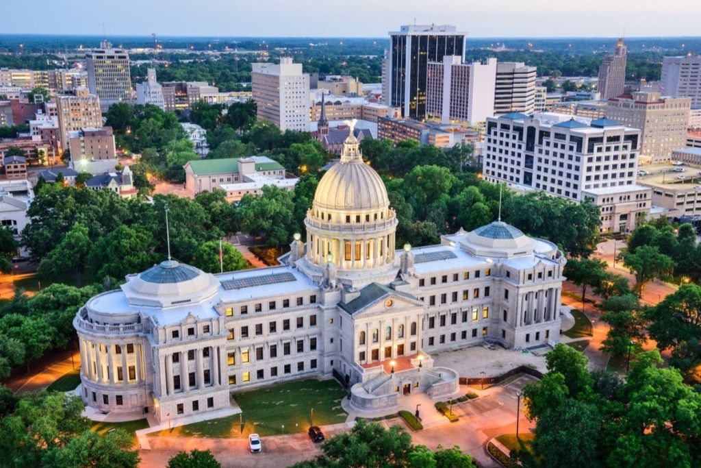 budovy hlavního města státu Mississippi
