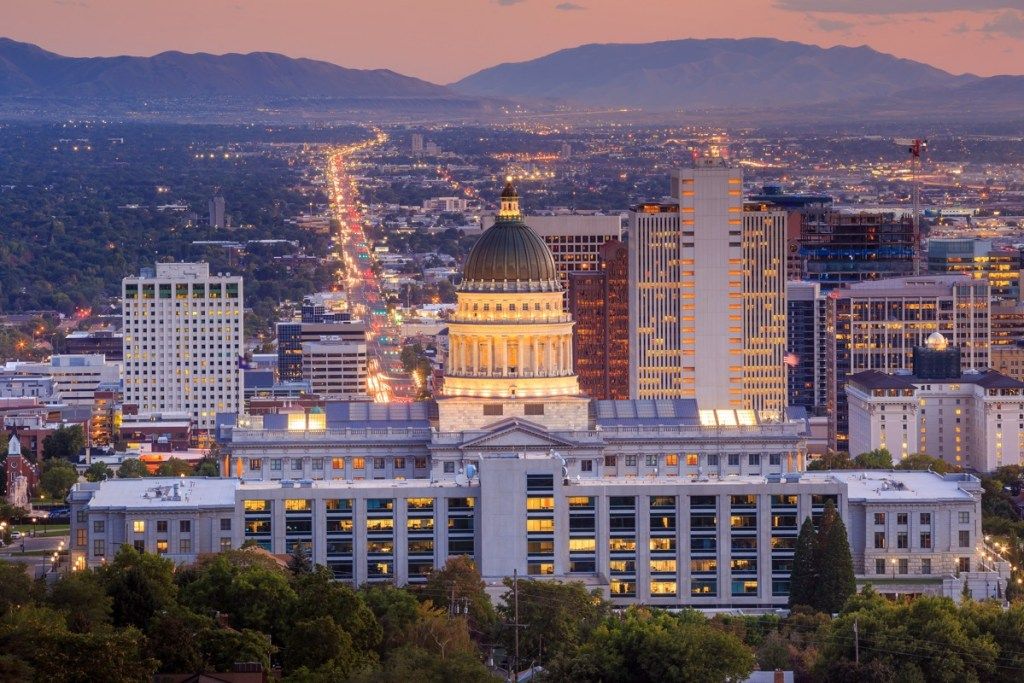 Salt Lake City Utah State Capitol byggnader