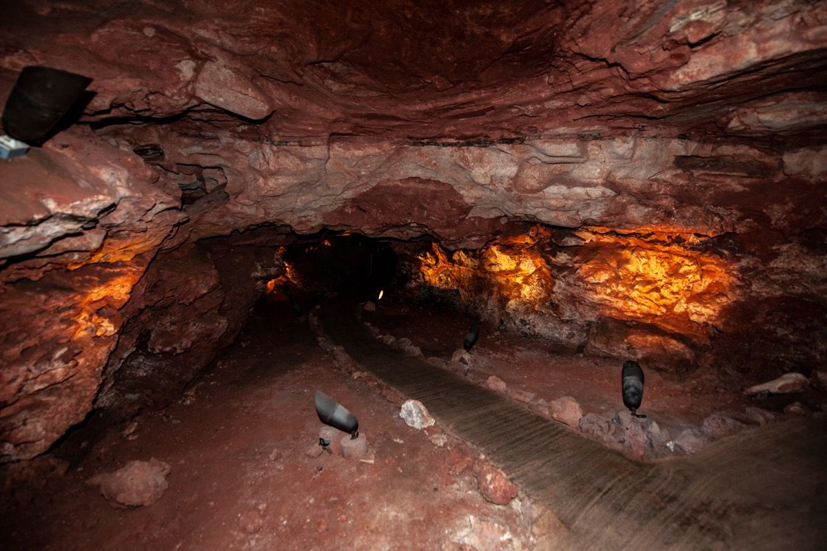 アメリカ合衆国のウインドケーブ国立公園の魔法の洞窟