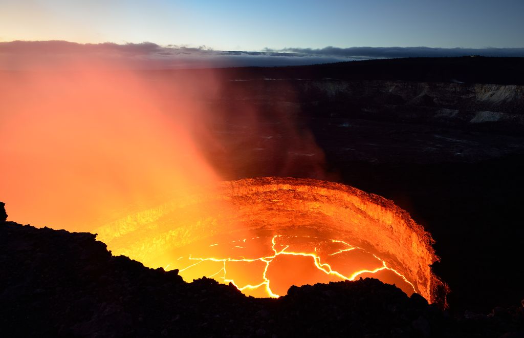 Хавайските вулкани Национален парк природни чудеса в Америка