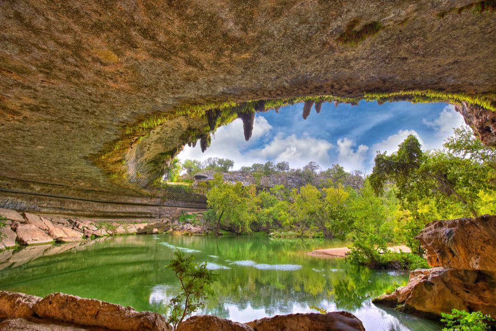 Hamilton Pool Texas natuurlijke wonderen in Amerika