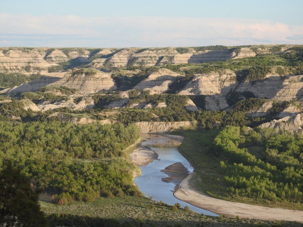 Theodore Roosevelt nacionalinis parkas šiaurės Dakota valstijos gamtos stebuklai